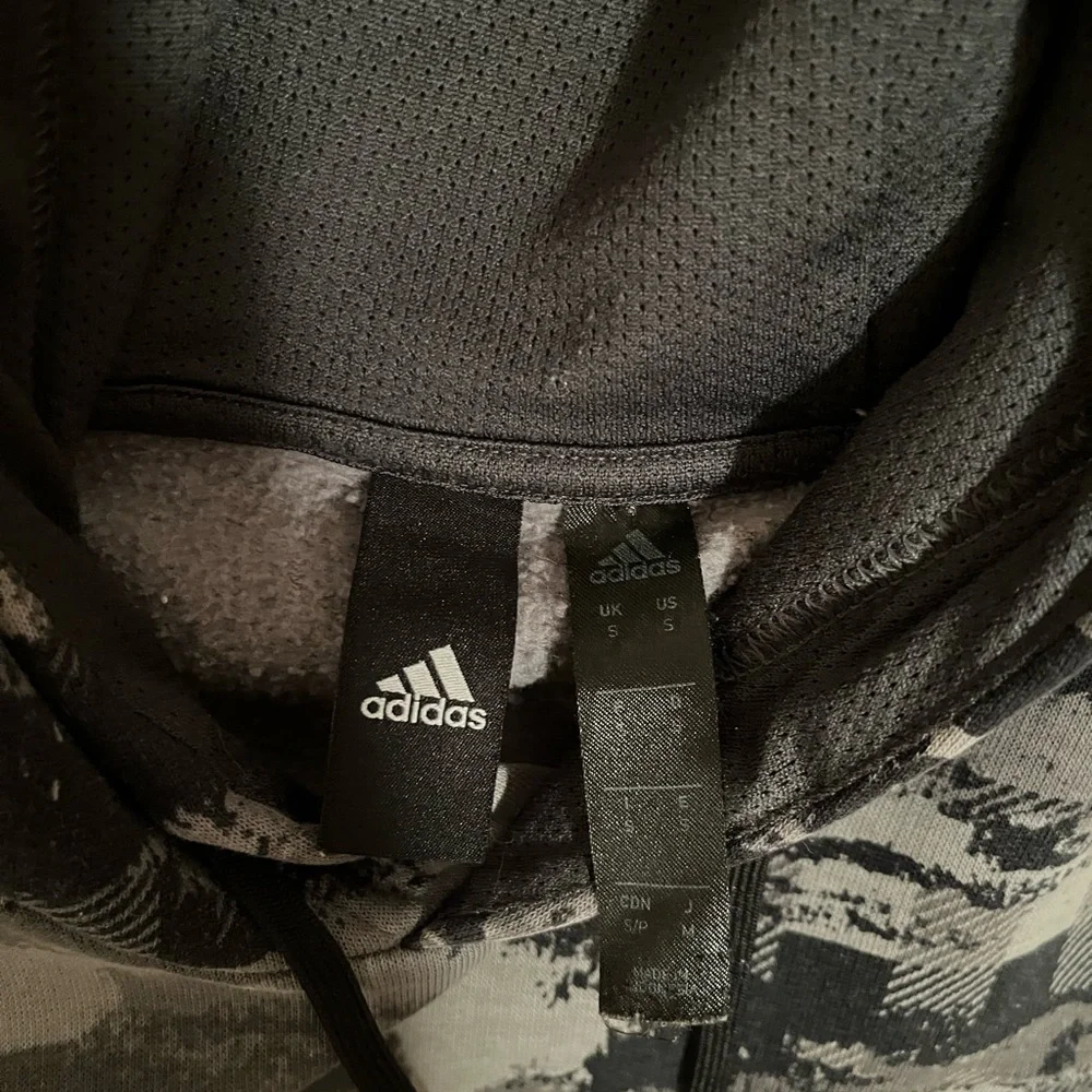 Adidas - Grey/Black Hoodie - Picture 2 of 4
